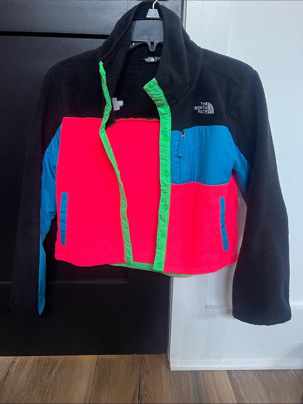 The North Face Kids Colorblock Puffer Jacket - Black, Pink, Blue, Green